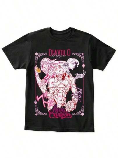 Cool Summer JoJos Devil And The Stand Anime Cartoon Print men's Clothing Y2k Top Aesthetic Fashion Harajuku Vintage Cozy Personality.jpg