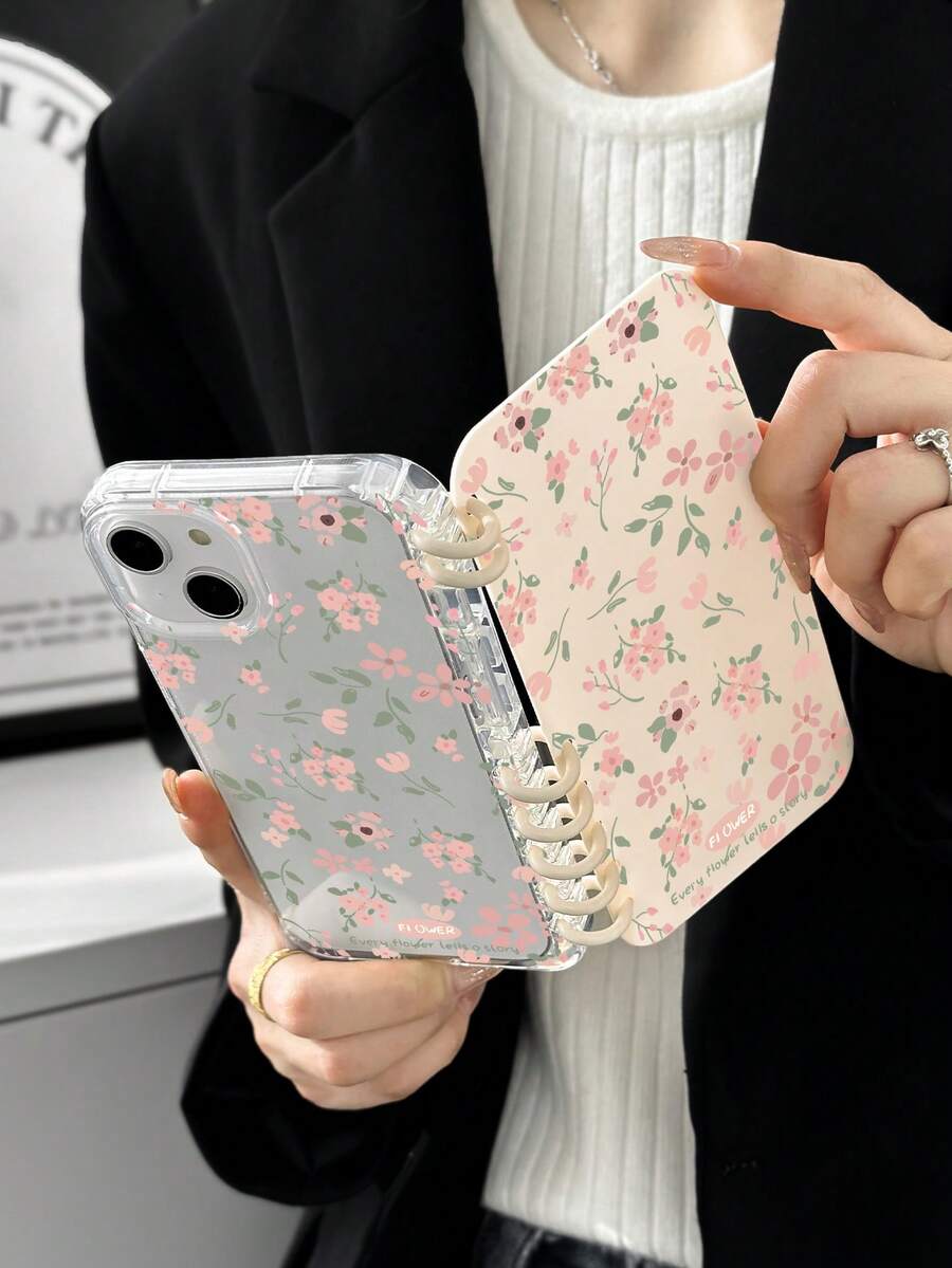 书型防震翻盖手机壳,螺旋环装订,花卉印花透明手机壳,书型翻盖手机壳,屏幕保护膜手机壳,兼容和Galaxy,手机壳,17 Pro Max手机壳,手机套,Galaxy手机套,兼容 13/14/15/16/16 Plus/16 Pro Max及系列,手机壳,Galaxy手机壳A34/A54/S23 Ultra/A14/S23/A33 5G/A52/A52S 5G/S24/S25/A13 5G/S24 Ultra/A53 5G/A55 5G/A25/A15/A05/A04,春季礼物,国际版,非国内版,生日礼物,春季派对,妈妈礼物 - 彩色 - 查看 1