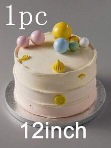 1/2/3/4 قطعة لوح كيك دائري أبيض/فضي مقاس 8/10/12 بوصة، من الورق المقوى السميك، قواعد كيك قوية، منصات كيك، مثالية لخبز الكيك والحلويات DIY، اكسسوارات خبز المنزل، مناسبة للأعياد والحفلات وأعياد الميلاد والأعراس وعيد الحب وعيد الأب والعيد