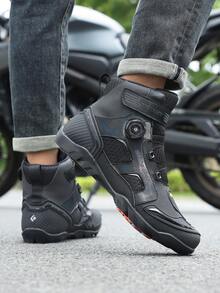 Motorbike Shoes Motocross Street Gear Racing Boots Microfiber Leather Off Road Motorboats Profession Motorcycle Boots For Men