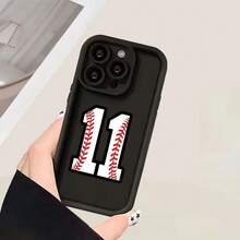 Baseball-Themed Durable Phone Case, Enhanced Grip - Shockproof, Concave Design Compatible With IPhone 7 To 16 Pro Max Models - Perfect Gift For Sports Enthusiasts - Color Mixing - View 5