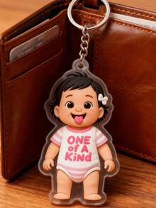 Llavero personalizado, llaveros acrílicos personalizados, colgantes acrílicos, regalo de Navidad, decoración navideña, adornos navideños, adorno colgante personalizado para el automóvil familiar, regalo para padres, abuelos, personajes de dibujos animados personalizados, llaveros acrílicos para uso diario, colgantes acrílicos para mochilas escolares de niños, colgantes de llaves acrílicos para personas mayores y llaveros acrílicos para conmemoraciones familiares