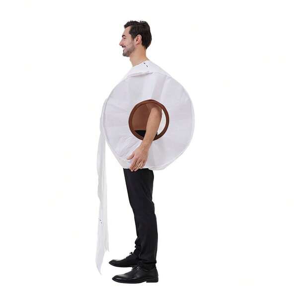 Halloween Novelty Toilet Paper Costume, Unisex Gag Gift, Cosplay Prop For Masquerade, Stage Performance, Wholesale
