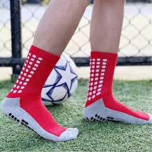 3 Pairs/Set Football Socks, Moisture-Wicking Terry Sole Sports Socks For Outdoor, Basketball, Running