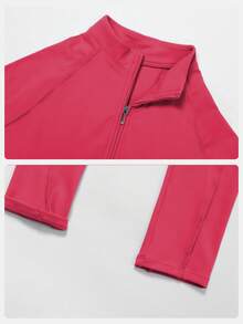 MFVIM Women's Long Sleeve Jumpsuit, Half Zip Design, Tight Fit Sexy Activewear, High Intensity Workout Yoga Outfit