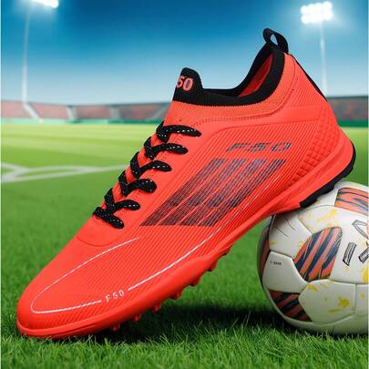 MINGBIN 1 Pair Unisex Football/Soccer Shoes, Detachable Studs, Suitable For Training On Artificial Grass, Outdoor Hard Ground, Indoor Court, Professional Team Sports, Football/Rugby Shoes, Lightweight High-Performance High-Top Professional Soccer Cleats, Factory Direct