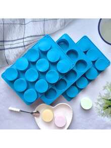 Upgraded Blue Chocolate Cookie Mold, New Cylindrical Cookie Silicone Mold, Suitable For Candy Mini Cake Jelly Baking. Suitable For Christmas And Other Parties - Màu xanh lam - Xem 3