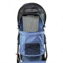 TRENDY Pets Carriola Para Mascotas 3 Llantas Puppy Play Azul Acero - AzulAcero - Ver 3