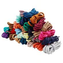 Extra Long 5mm Thick Round Polyester Shoelaces For Basketball Hiking & Training Shoes Durable Colorful Laces For Boots Sneakers