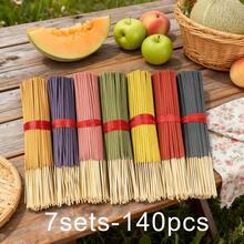 10,04 cala (25,5 cm) ręcznie robione kwiatowe kadzidełka w stylu vintage z bambusa, 12 zapachów popularnych wśród kobiet, czyste z niewielką ilością proszku, odpowiednie do domu, hotelu, studia jogi, długotrwały zapach i oczyszczanie powietrza, 30 sztuk/opakowanie