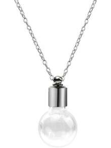 Blood Vial Necklace Stainless Steel Glass Heart Vial Perfume Bottle Cremation Urn Pendant Necklace For Women Keepsake Memorial Jewelry2025 - 5 - 查看 12