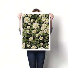 1 Set Adult Digital Oil Painting Kit, DIY Flower Easy Acrylic Paint By Number Painting Set For Home Wall Decor Art Craft, Ideal Gift For Birthday, Father's Day, Christmas, Mother's Day - Multicolor - View 3