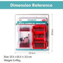 35Pcs Screwdriver Bits Set S2 Steel Screwdriver Impact Kit With A Storage Case, Used Power Screwdrivers And Drill Drivers - 35件組螺絲起子頭 - 查看 8