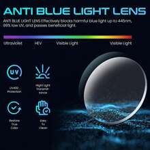 HYCHIC Retro Fake Glasses Blue Light Glasses For Women  Vintage Small Rectangle Eyewear With Non Prescription Lens - A03-白色 - 查看 6
