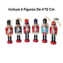 Set De 6 Pz Soldado Cascanueces 4*12 Decoracion Navideña Adorno Debajo Del Arbol Adorables Lindos Nutcracker Colgante Adecuados Para Decoracion De Fiestas Navideñas Familiares Coleccionables Ran Estetica Gran Calidad Casa Oficina Trabajo Bonito Presente Cualquier Ocacion Regalo Para Estudiantes Regalo De Cumpleaños Regalo Para Navidad Regalo Dia Del Padre Regalo Dia Del Niño Regalo Dia De Las Madres Regalo Para Niños Y Niñas - W5330 - Cascanueces - Multicolor - Ver 3