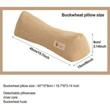 - Almohadas para cuello y cuello cervical, almohada de alforfn, almohada de apoyo para el cuello, almohada de cuello cervical, alivio del dolor de cuello para dormir de espalda y lateral - gris - Ver 3