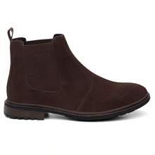 Men's Chelsea Boot Country Style Country Shoe Cowhide None Outdoor Boot - Cà phê - Xem 5