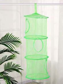 3-Tier Hanging Storage Basket, Cylindrical Enclosed Underwear Bra Dress Basket, Hanging Basket For Shop - Multicolor - View 16
