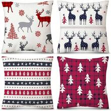 EstiloTendenciaAUTOWT Fundas De Cojines NavideñOs 4PCS, 45 X 45 Cm Funda Almohada Suave Navidad Fundas Almohadas Decorativas Para La DecoracióN NavideñA Del HogarCalidad PremiumVersióN Mejorada - Navidad-E - Ver 9