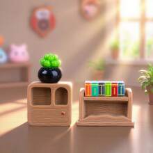 Micro Landscape Creative Wall-Mounted Bookshelf, Hanging Painting, Succulent Planter, Dollhouse DIY Decor Accessories, Mini Figurines, Desktop Decor, Holiday Gift, Birthday Gift, Easter Gift, Easter Decor, Ramadan Gift, Ramadan Decor - Multicolor - View 2