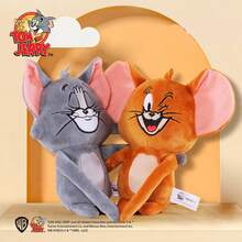 TOM AND JERRY. 正宗 23-32 厘米电影院汤姆和杰瑞毛绒玩偶，儿童生日礼物，卡通收藏玩偶