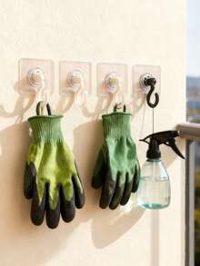 1pc Rotating Hooks, Non-Perforated Large Mosquito Net And Curtain Hooks, Home Sticky Coat Hooks, Bathroom Decoration, Foldable, Non-Drilling Multi-Functional Rack Belts, Ties, Underwear, Bags, Scarves, Clothes, Storage Hooks, Coat Hangers - Multicolor - View 5