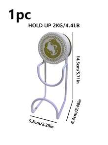 1pc Light Luxury Rotating Suction Cup Basin Storage Rack, Bathroom No Punching Hook, Household Basin Hanging Rack, Wall Hanging Basin Artifact