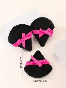 5pcs Butterfly Powder Puffs, Double-Sided Velvet Makeup Powder Puffs Suitable For Home And Makeup Artist Use (Triangle Shape),Cheap,Stocking Stuffers,Makeup,Makeup Tools,Cheap Stuff,Gifts,Gifts For Women,Christmas Gifts