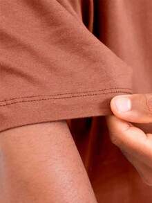 Men T-Shirts - 鏽棕色 - 查看 6