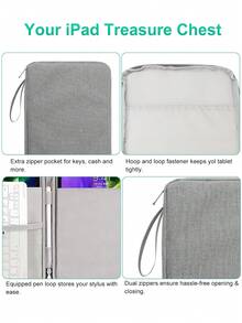 Universal Protective Case For 11-11.9 Inch Tablets And Laptops, Compatible With IPad Pro M4 2025, 10th Gen, Air 5/4, Shockproof Protective Case With Dedicated Pen Slot And Storage Pocket - Type a - View 11