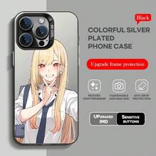 My Dress-Up Darling Phone Case black IMD Colorful Phone Case Silver Cover Suitable for Apple  15 14 13 12 1,Covercompatible with  17 Hülle, 17 pro Hülle, 17 promax Hülle