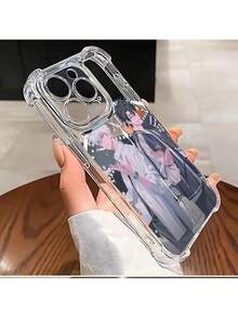 Anime Agent Time Handyhülle geeignet für iPhone 16 15 14 13 12 11 Pro Max X XR XS MAX 8 7 Plus Anti-Fall transparente weiche Rückabdeckung - Silber - Übersicht 5