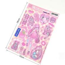 قطعة واحدة من ملصقات الفتاة الكورية الأنيقة بأسلوب إنس، مصنوعة من مادة البي في سي، متوفرة بأنماط متنوعة. مناسبة لألبومات الصور والأجهزة المحمولة والثلاجات والمجلات وتزيين أغلفة الهواتف الكرتونية DIY، وصناعة كتب الملصقات. التصميم مثالي للأعياد والحفلات أو كهدية لأصدقائك في عيد الهالوين أو عيد الميلاد. - متعدد الألوان - مشاهدة 9