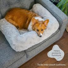 Best Friends By Sheri Calming Shag Dog Blanket Ultra Soft Faux Fur Pet Throw Anxiety-Relief Lightweight Warm Bed Cover For Dogs And Cats Machine Washable Candy Pink 40" X 50" - 棉花糖粉紅色+26" x 30" - 查看 2