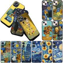 Funda suave de girasol y noche estrellada de Van Gogh compatible con Apple  16 11 15 Pro Max Plus X XR 7 8 SE 2022 SE3 SE2 16E, cubierta compatible con funda  17 Pro Max, funda  17 Pro, funda  17, funda  16, funda  16 Pro Max, funda  15 - 2 - Ver 5