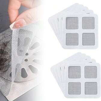 10/20/30pcsShower Drain Hair Catcher, Drain Hair Catcher, Hair Trap For Shower Drain, Disposable Shower Drain Cover Hair Catcher For Bathroom Tub & Floor