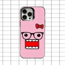 Funda de Teléfono Domo-Kun Linda para 17,16,15,14,13,12,11,Pro,Max,Plus, Anticaída Negra Mate Dura - z8 - Ver 5