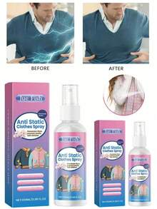 Anti-Static Spray 100ml Clothes Antistatic Agent Hair Antistatic Clothes Softener Portable. - Multicolor - View 2