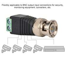 Adaptador de Balun de Video Coaxial con Terminal de Tornillo y Conector Macho BNC, Aplicable a Conexiones de Entrada y Salida BNC para Segu, Equipos de Monitoreo, Convertidores, Etc - Multicolor - Ver 3