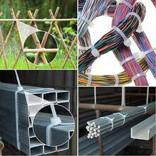 Self-Locking Nylon Ti,Zip Tie Cable Ties Per Pack Of 100, Pull Strength Suitable For Outdoor Workshop Farm(White)Tensile Strength Heavy-Duty Cable Tie Self-Locking Nylon Tie