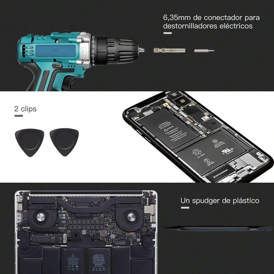 67 en 1 Juego de Desarmadores Precisión con 62 Puntas, Kit Reparación Destornilladores para Celulares, Laptop, Controles, Cámara y Reloj Herramientas con Caja Magnética - 1 - Ver 1