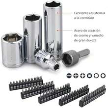 Basics - Juego de 201 piezas para herramientas con funda, SAE/métrico(201 Piezas Single) - Tipo 3 - Ver 4