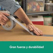 Scotch 3M Cinta Sellaductos Multiusos, Color Plateado, 1 rollo, 48 mm x 50 m - 48 mm x 10 m - Ver 9