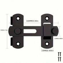 Stainless Steel Stable Door Lock, Equipped With A 180 ° Flip Sliding Mechanism And Manual Handle. This Embedded Door Lock Is Suitable For Garage, Bathroom, And Outdoor Use, And Supports Standard Door Opening And Closing Operations.