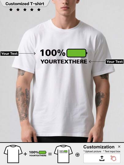 Customize Personalized Men's Athletic T-Shirts. Breathable, Comfortable, And Casual. Add Text And Photos (Like Emblem Designs, Couple Photos, Family Portraits, Selfies, Or Pet Pictures) To Create Your Own Custom Printed T-Shirt. The Perfect Gift For Your Boyfriend. Custom T-Shirt.