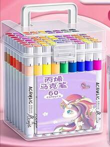 Set de rotuladores acrílicos, marcadores lavables de colores superpuestos, resistentes al agua y de secado rápido para dibujar, manualidades, bocetos, apropiados para grafitis, regalos de Navidad, Halloween y Pascua - Multicolor - Ver 11