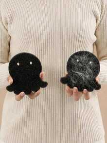 1/3/6pcs Black Washing Machine Pet Hair Removal Balls, Reusable Laundry Lint Catcher And Fabric Softener, Removes Dog And Cat Hair From Clothes, Durable And Gentle Cleaning Tools, Prevents Clogs In Washers, Easy Clean Design