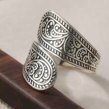 Adjustable Open Ring With 3D Hummingbird Design And Embedded Aquamarine Synthetic Zirconia Stone, Creative Bird-Shaped Ring, Holiday Gift For Men And Women