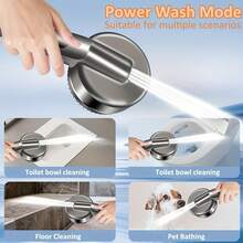 7-Piece Set With Handheld Pressure Shower, Four Spray Modes Ion Shower Head, Equipped With Switch, Water Filter Massage Spray Head And Adjustable Hard Water Bracket - 銀色 - 查看 5