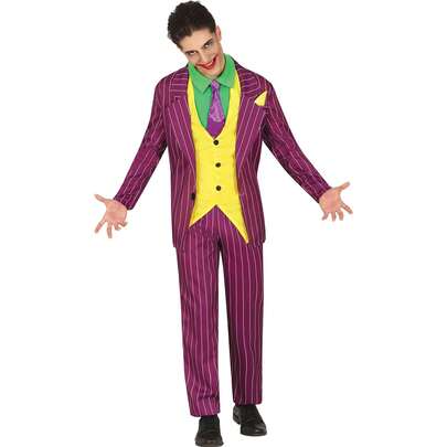 KIWI Evil Clown Costume For Teens, Colorful And Fun Villain Costume For Themed Parties, Halloween Celebrations, And Costume Events, Available In Multiple Sizes